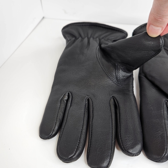 Windriver Faux Leather Gloves Thinsulate Winter Cozy Black Men's Size M - Picture 11 of 16